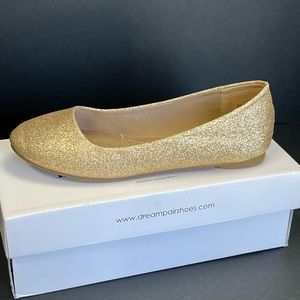 Dream Pairs Gold Slippers